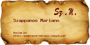 Szappanos Mariann névjegykártya